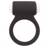 Чёрное эрекционное виброкольцо Lit-UP Silicone Stimu Ring 3 Black