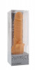 Телесный вибратор с лепестками в основании Purrfect Silicone Classic 7Inch Flesh - 18 см.